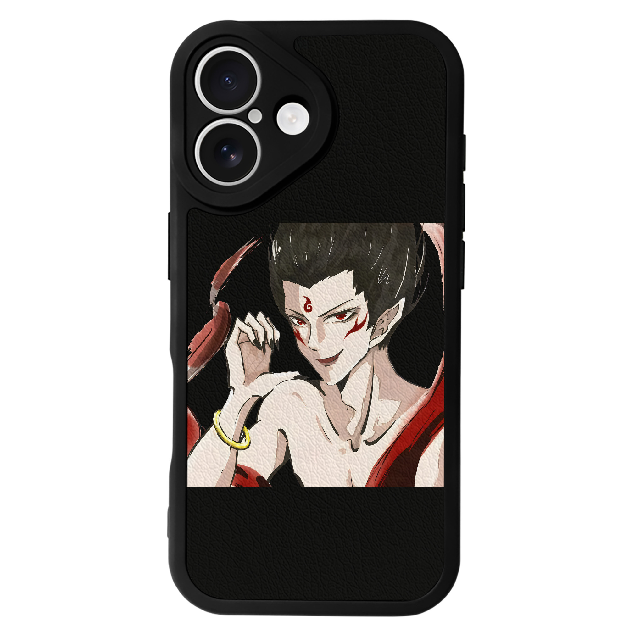 （画像用） Ne Zha 2 ナタ 魔童の大暴れ 【iPhone 16シリーズ対応】シリコンスマホケース（レザー調） 材質：シリコン
